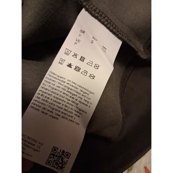 Hugo Boss Dadded Men's Oversized Charcoal Printed Sweatshirt Size S - Picture 8 of 11